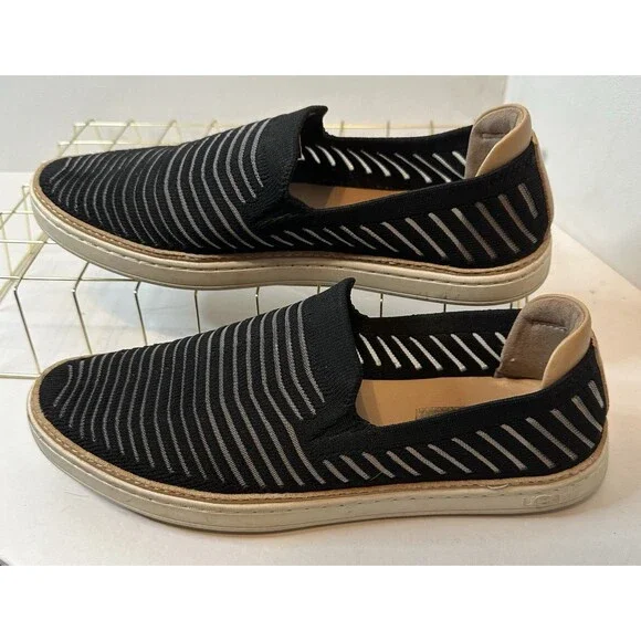 UGG Sammy Breeze Slip On Trainers Black Sneakers Womens Size 7.5 - Picture 2 of 7